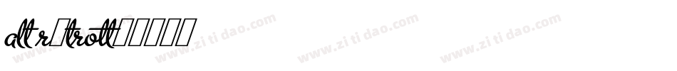 alt retro2字体转换